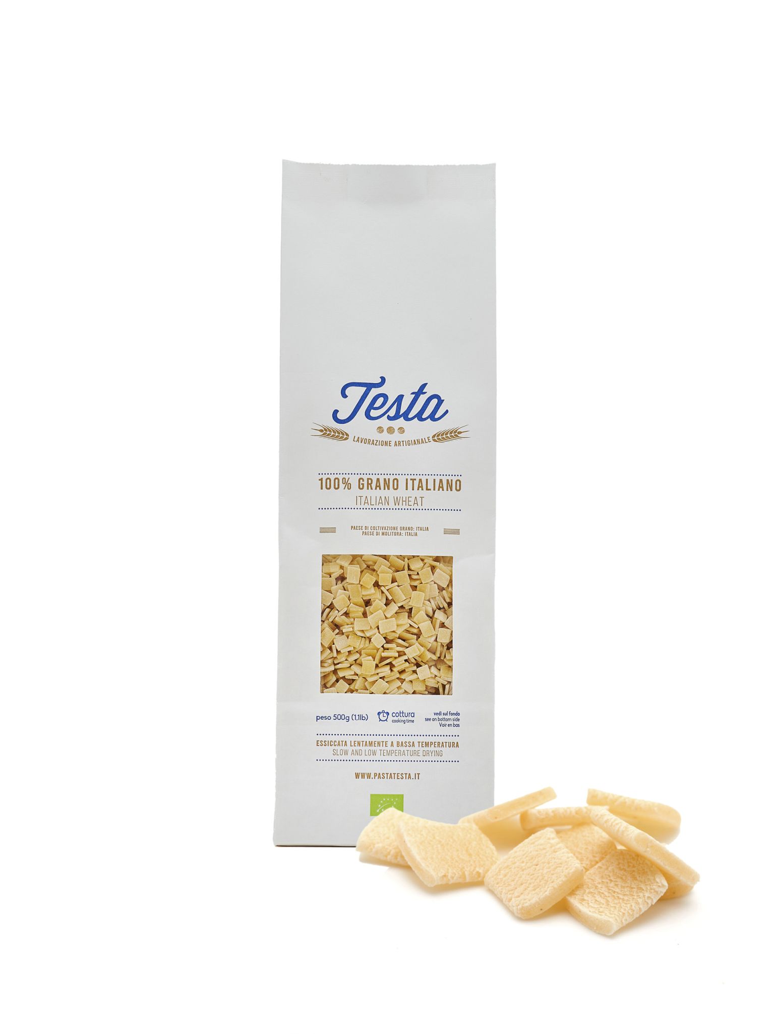 quadrucci bio grano italiano pastatesta composizione